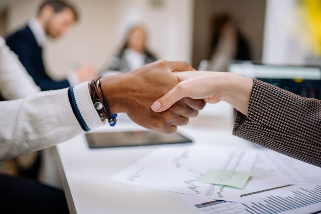 Business handshake agreement Dubai company formation