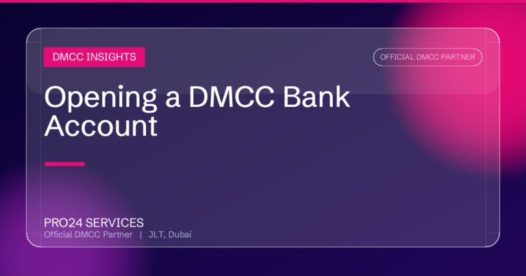 Opening a DMCC Bank Account