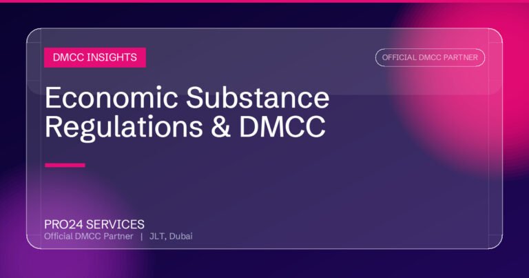 Economic Substance Regulations & DMCC