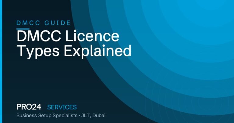 DMCC licence types explained — trading, service, industrial, commercial
