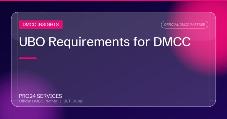 UBO Requirements for DMCC
