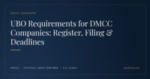 UBO Requirements for DMCC Companies: Register, Filing & Deadlines
